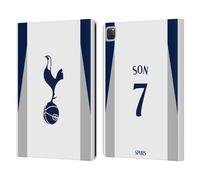 Head Case Designs Officially Licensed Tottenham Hotspur F.C. Son Heung-Min 2025/26 Players Home Kit Leather Wallet Case Compatible With Apple iPad Pro 12.9 2020/2021/2022