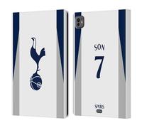 Head Case Designs Officially Licensed Tottenham Hotspur F.C. Son Heung-Min 2025/26 Players Home Kit Leather Wallet Case Compatible With Apple iPad Pro 11 M4 2024