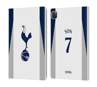 Head Case Designs Officially Licensed Tottenham Hotspur F.C. Son Heung-Min 2025/26 Players Home Kit Leather Wallet Case Compatible With Apple iPad Pro 11 2020/2021 / 2022