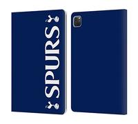 Head Case Designs Officially Licensed Tottenham Hotspur F.C. SPURS Badge Leather Wallet Case Compatible With Apple iPad Pro 11 2020/2021 / 2022