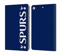 Head Case Designs Officially Licensed Tottenham Hotspur F.C. SPURS Badge Leather Wallet Case Compatible With Apple iPad 9.7 2017 / iPad 9.7 2018