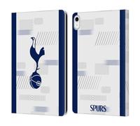 Head Case Designs Officially Licensed Tottenham Hotspur F.C. White 2023/24 Badge Leather Wallet Case Compatible With Apple iPad 10.9 2022/2025