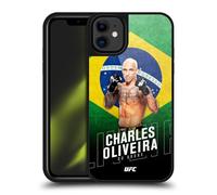 Head Case Designs Officially Licensed UFC Brazil Flag Charles Oliveira Gel Armour Case [Military Grade Protection] Compatible With Apple iPhone 11
