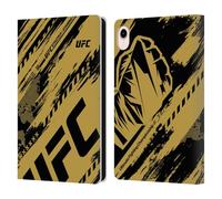 Head Case Designs Officially Licensed UFC Brush Strokes Logo Graphics Leather Wallet Case Compatible With Apple iPad mini (2021/2024)