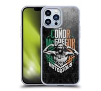 Head Case Designs Officially Licensed UFC Distressed Graphics Conor McGregor Gel Case [Military Grade Protection] Compatible With Apple iPhone 13 Pro Max