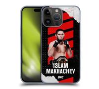 Head Case Designs Officially Licensed UFC Fight Card Islam Makhachev Hard Back Case Compatible With Apple iPhone 15 Pro Max