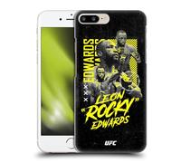 Head Case Designs Officially Licensed UFC Posterized Leon Edwards Hard Back Case Compatible With Apple iPhone 7 Plus/iPhone 8 Plus