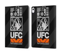 Head Case Designs Officially Licensed UFC Typography Logo Graphics Leather Wallet Case Compatible With Apple iPad Air 13 2024/2025