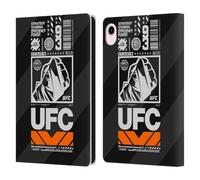 Head Case Designs Officially Licensed UFC Typography Logo Graphics Leather Wallet Case Compatible With Apple iPad mini (2021/2024)