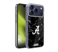 Head Case Designs Officially Licensed University Of Alabama UA Black And White Marble The University Of Alabama Gel Case [Military Grade Protection] Compatible With Apple iPhone 17 Pro Max