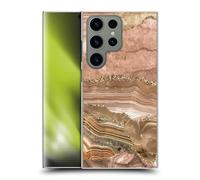 Head Case Designs Officially Licensed UtArt Beige Gold Wild Cat Marble Hard Back Case Compatible With Samsung Galaxy S24 Ultra 5G