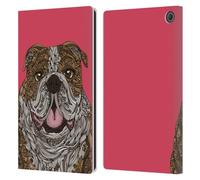 Head Case Designs Officially Licensed Valentina English Bulldog Dogs Leather Wallet Case Compatible With Amazon Fire Max 11 2023