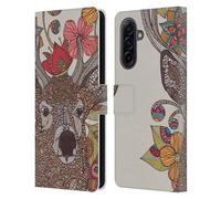 Head Case Designs Officially Licensed Valentina Hello My Deer Nature and Floral Leather Wallet Case Compatible With Samsung Galaxy A17 4G / 5G