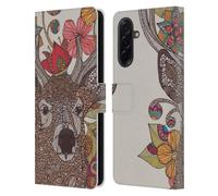 Head Case Designs Officially Licensed Valentina Hello My Deer Nature and Floral Leather Wallet Case Compatible With Samsung Galaxy A36 5G