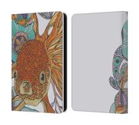 Head Case Designs Officially Licensed Valentina Little Fish Nature and Floral Leather Wallet Case Compatible With Amazon Kindle 11th Gen (2024)
