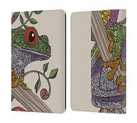 Head Case Designs Officially Licensed Valentina Phileus Frog Animals And Floral Leather Wallet Case Compatible With Kindle Paperwhite 1/2 / 3
