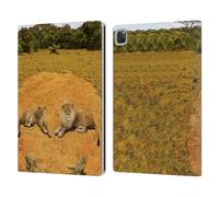 Head Case Designs Officially Licensed Vincent Hie A Lion Happiness Key Art Leather Wallet Case Compatible With Apple iPad Pro 12.9 2020/2021/2022