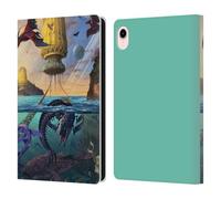 Head Case Designs Officially Licensed Vincent Hie Alien World Key Art Leather Wallet Case Compatible With Apple iPad mini (2021/2024)