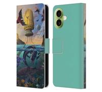 Head Case Designs Officially Licensed Vincent Hie Alien World Key Art Leather Wallet Case Compatible With Apple iPhone 17