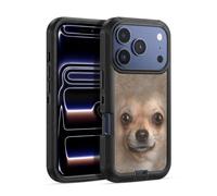 Head Case Designs Officially Licensed Vincent Hie Chihuahua Big Face Dogs Ultra-Armoured Shockproof Case [Military Grade Protection] Compatible With Apple iPhone 17 Pro