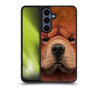 Head Case Designs Officially Licensed Vincent Hie Chow Big Face Dogs Gel Armour Case [Military Grade Protection] Compatible With Samsung Galaxy S25 FE