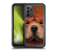 Head Case Designs Officially Licensed Vincent Hie Chow Big Face Dogs Ultra-Armoured Shockproof Case [Military Grade Protection] Compatible With Samsung Galaxy A23 / 5G (2022)