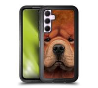 Head Case Designs Officially Licensed Vincent Hie Chow Big Face Dogs Ultra-Armoured Shockproof Case [Military Grade Protection] Compatible With Samsung Galaxy A35 5G