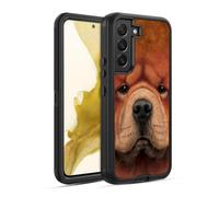 Head Case Designs Officially Licensed Vincent Hie Chow Big Face Dogs Ultra-Armoured Shockproof Case [Military Grade Protection] Compatible With Samsung Galaxy S22 5G