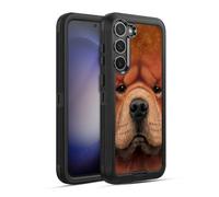 Head Case Designs Officially Licensed Vincent Hie Chow Big Face Dogs Ultra-Armoured Shockproof Case [Military Grade Protection] Compatible With Samsung Galaxy S23+ 5G