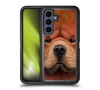 Head Case Designs Officially Licensed Vincent Hie Chow Big Face Dogs Ultra-Armoured Shockproof Case [Military Grade Protection] Compatible With Samsung Galaxy S25 FE