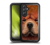 Head Case Designs Officially Licensed Vincent Hie Chow Big Face Dogs Ultra-Armoured Shockproof Case [Military Grade Protection] Compatible With Samsung Galaxy A54 5G