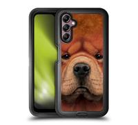 Head Case Designs Officially Licensed Vincent Hie Chow Big Face Dogs Ultra-Armoured Shockproof Case [Military Grade Protection] Compatible With Samsung Galaxy A14 5G