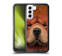 Head Case Designs Officially Licensed Vincent Hie Chow Big Face Dogs Ultra-Armoured Shockproof Case [Military Grade Protection] Compatible With Samsung Galaxy S21+ 5G
