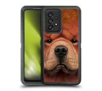 Head Case Designs Officially Licensed Vincent Hie Chow Big Face Dogs Ultra-Armoured Shockproof Case [Military Grade Protection] Compatible With Samsung Galaxy A53 5G (2022)