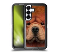 Head Case Designs Officially Licensed Vincent Hie Chow Big Face Dogs Ultra-Armoured Shockproof Case [Military Grade Protection] Compatible With Samsung Galaxy S25+
