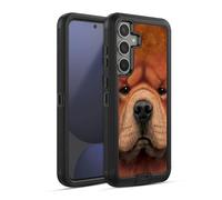 Head Case Designs Officially Licensed Vincent Hie Chow Big Face Dogs Ultra-Armoured Shockproof Case [Military Grade Protection] Compatible With Samsung Galaxy S24 FE