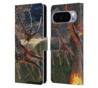 Head Case Designs Officially Licensed Vincent Hie Eruption Key Art Leather Wallet Case Compatible With Google Pixel 10 Pro XL