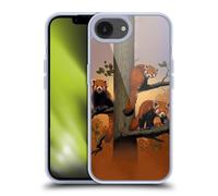 Head Case Designs Officially Licensed Vincent Hie Red Pandas Key Art Gel Case [Military Grade Protection] Compatible with Apple iPhone 16e and Compatible with MagSafe