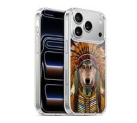 Head Case Designs Officially Licensed Vincent Hie Wolf Spirit Chief Canidae Gel Case [Military Grade Protection] Compatible with Apple iPhone 17 Pro and Compatible with MagSafe