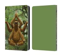 Head Case Designs Officially Licensed Vincent Hie Zen Sloth Key Art Leather Wallet Case Compatible With Amazon Kindle 11th Gen 6in 2022