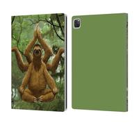 Head Case Designs Officially Licensed Vincent Hie Zen Sloth Key Art Leather Wallet Case Compatible With Apple iPad Pro 12.9 2020/2021/2022