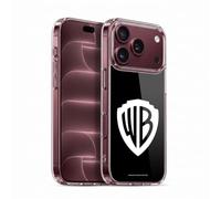 Head Case Designs Officially Licensed Warner Bros. Shield Black Logo Gel Case [Military Grade Protection] Compatible With Apple iPhone 18 Pro