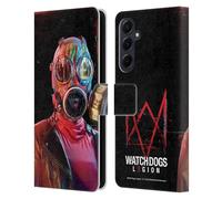 Head Case Designs Officially Licensed Watch Dogs Legion Alpha2zero Key Art Leather Wallet Case Compatible With Samsung Galaxy A55 5G
