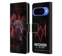 Head Case Designs Officially Licensed Watch Dogs Legion Pig Head Glitch Key Art Leather Wallet Case Compatible With Google Pixel 10