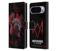 Head Case Designs Officially Licensed Watch Dogs Legion Pig Head Glitch Key Art Leather Wallet Case Compatible With Google Pixel 10 Pro XL