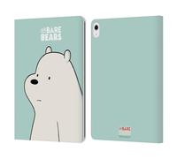 Head Case Designs Officially Licensed We Bare Bears Ice Bear Character Art Leather Wallet Case Compatible With Apple iPad Air 13 2024/2025