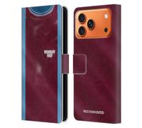 Head Case Designs Officially Licensed West Ham United FC 1975 FA Cup Final Retro Kits Leather Wallet Case Compatible With Apple iPhone 17 Pro Max
