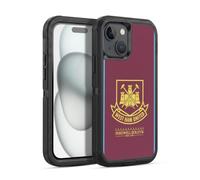 Head Case Designs Officially Licensed West Ham United FC 2015/16 Final Home Retro Crest Ultra-Armoured Shockproof Case [Military Grade Protection] Compatible With Apple iPhone 15