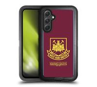 Head Case Designs Officially Licensed West Ham United FC 2015/16 Final Home Retro Crest Ultra-Armoured Shockproof Case [Military Grade Protection] Compatible With Samsung Galaxy A54 5G