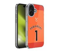 Head Case Designs Officially Licensed West Ham United FC 202021 Players Away Kit Lukasz Fabianski Soft Gel Case for Apple iPhone 17
